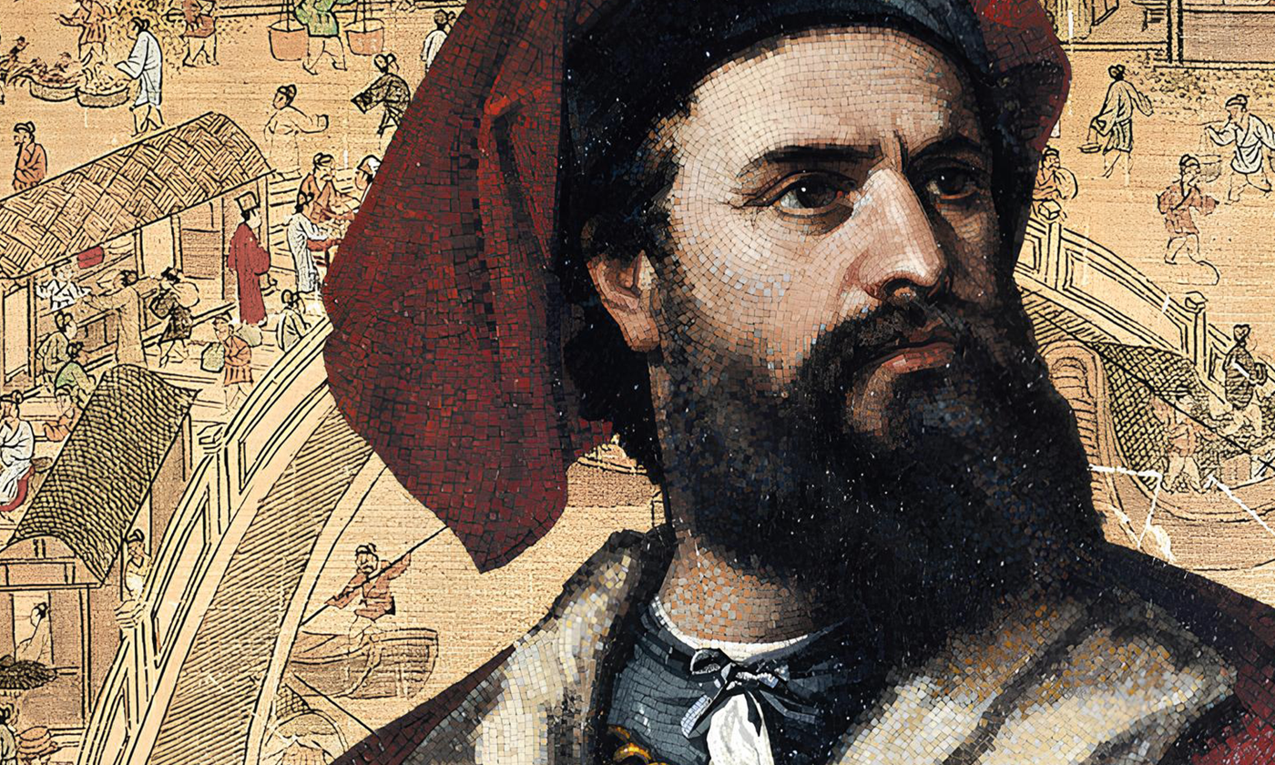 Marco Polo and his journey through the Orient