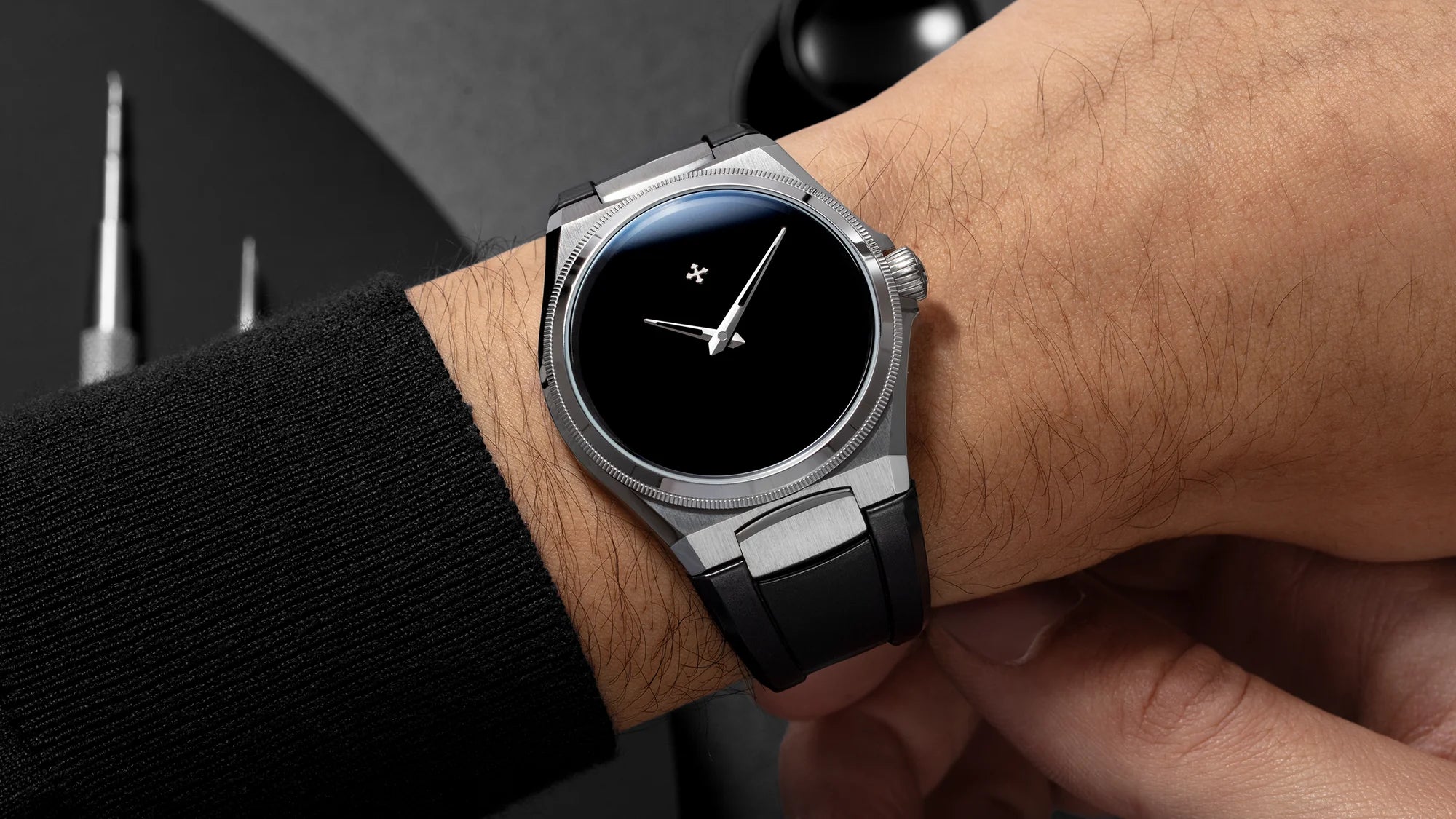 arsenale ultrablack worn on wrist