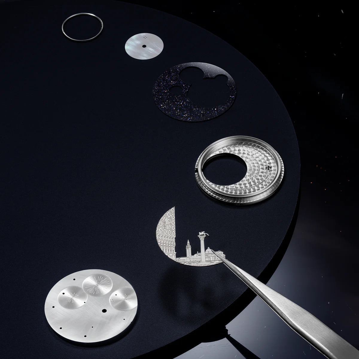 redentore bellanotte 4-layers Dial Construction