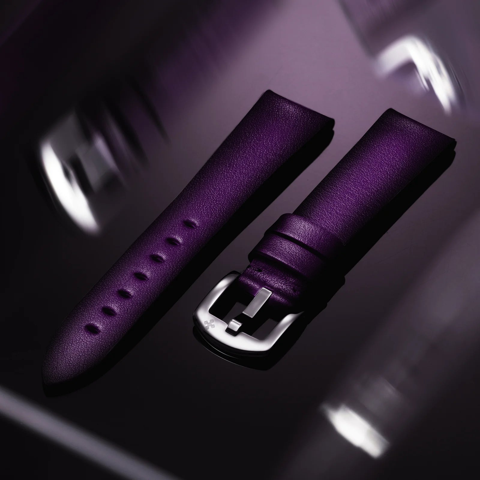 leather strap fume purple
