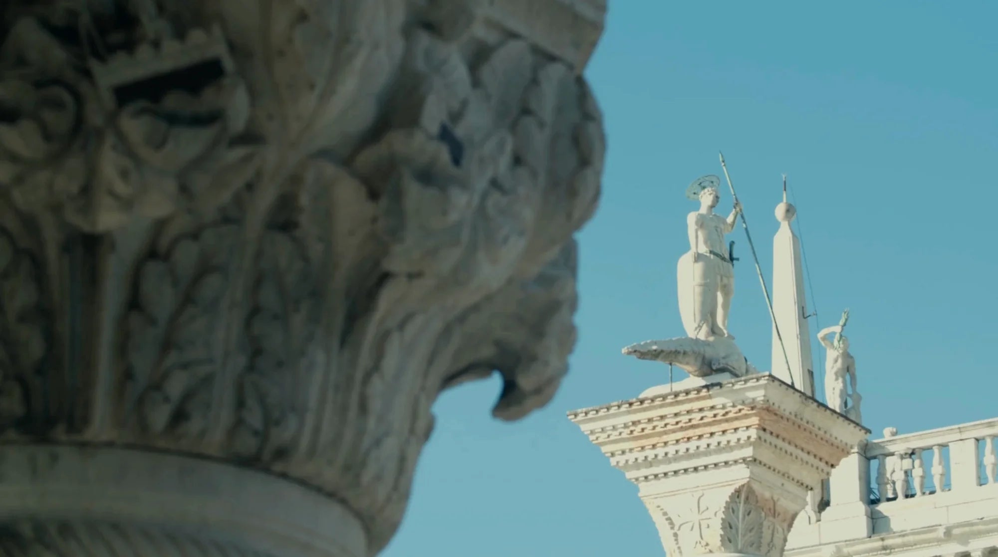 colums in saint mark square venice
