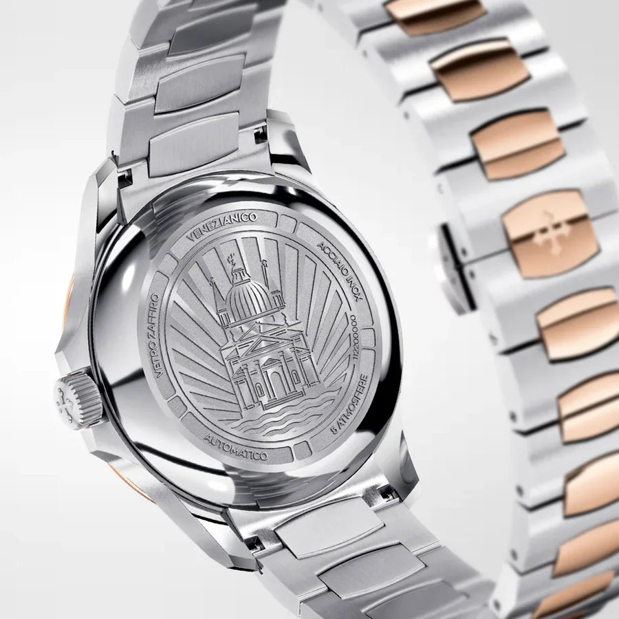 engraved caseback with basilica del redentore