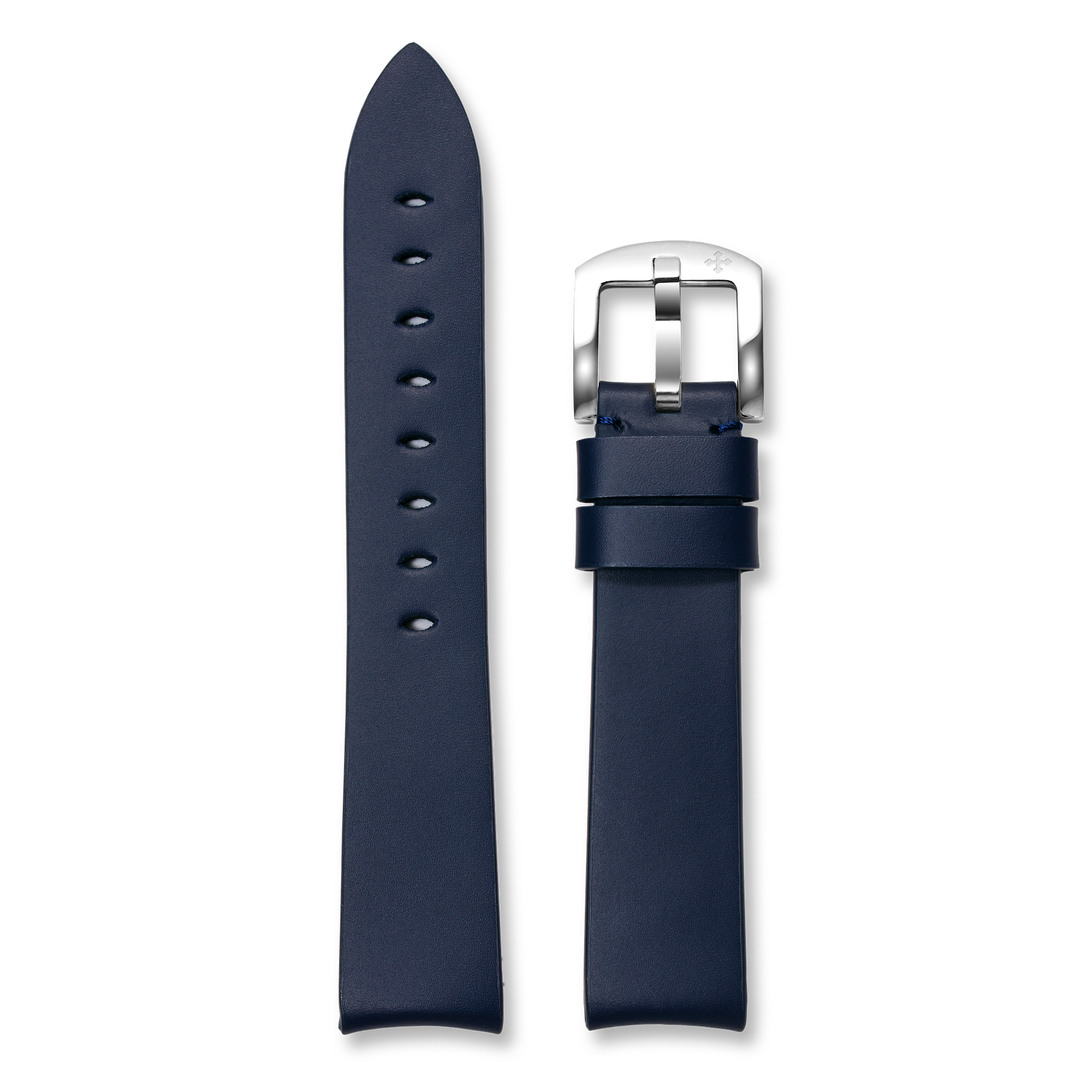 Leather Strap 20mm - Dark Blue